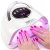 Listone 380W Lampada UV LED Unghie, 90 LED Integrati, 4 Timer, Display Digitale