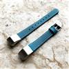 NICKSTON Blu Stile Unisex pelle Morbida Fascia Cinturino Con Cuciture per Fitbit Alta Hr