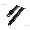 NICKSTON Micro Fori Nero Ricambio Cinturino per Apple 44mm Orologio Tutti Serie (B-Mhls)