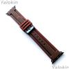 NICKSTON Finitura Nera Marrone Rinforzato Fascia per Apple 45mm Orologio 9 E 8 Serie (