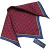 Suitsupply Pochet Graphic Bordeaux Fazzoletto Uomo Taglia Unica Pura Seta Square