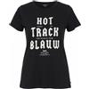SCOTCH & SODA Ams Blauw T-Shirt Donna XS Nera Maniche Corte Girocollo