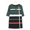 Cop-Copine COP COPINE Abito Ogawa Donna (EU) 36 Maglia A Maniche 3/4 Strisce Corto Tunica