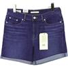 Levi's Classic Premium Shorts Donna W28 Risvolto Effetto Sbiadito Denim