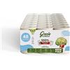 Grazie EcoNatural Grazie Natural, Carta Igienica, 48 Rotoli, Carta Igienica Riciclata Fiberpack 100% Ecologica, Rispetta l'Ambiente, Certificata Ecolabel e FSC Recycled, Made in Italy