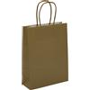 L'Arcolaio Shopper Kraft Oro Regali Natalizi 18x7x24 cm Cf 10 pz
