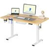 FLEXISPOT Scrivania Regolabile in Altezza 110×54 cm - Con Ganci e Piano Monoblocco, Scrivania Ergonomica con Display LED Altezza e Funzione Memoria