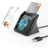 ROCKETEK USB Lettore CIE 3.0 Carta d'identità per Contatto e Contactless CIE/CRS/CNS | Lettore NFC Carta Identita Elettronica e Tessera Sanitaria Italiana,Lettore Smart Card Firma Digitale per Windows/PC/Linux