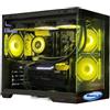 Tiburcc Computer Gaming PC doppia camera 3xFan (R5 7500F, RTX 5070 12GB) 32GB RAM 1TB NVMe WIFI Bluetooth