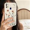 QIODAYI Compatibile con Samsung Galaxy M21/M30S Custodia Soft in Silicone con Elegante Design a Fiori di Tulipe