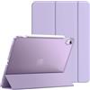 JETech Custodia SOLO per iPad Air 11 Pollici M4/M3/M2 (2026/2025/2024), iPad Air 5a/4a (Modello 2022/2020, 10,9 Pollici), Supporto Sottile con Retro Rigido Cover (Viola Chiaro)