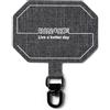 Ringke Tactical Spin Holder Link, Linguetta di Fissaggio per Telefono Resistente con Anello Metallico Girevole a 360 Gradi, Compatibile con Varie Custodie per Telefono - Melange Gray