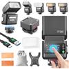 Godox IT32 Flash per Fotocamera TTL con Trigger X5L per Leica Camera 2.4G GN18 510 Flash a Piena Potenza Touchscreen Riflettore Integrato Luce LED Filtro Colore Magnetico