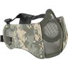 YDMHYLAI Maschera tattica regolabile for mezza faccia in rete, faccia inferiore, caccia, Paintball CS