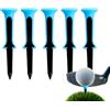 Generisch Tees da golf di alta qualità, 5 pezzi, da golf, 8 cm, portatili, riutilizzabili, per principianti, per piazze, driving, giardino, viaggi, putting, verde, per esercizi al coperto