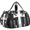 WDdZzyy Faith Hunting Fishing Us Flag Duffel Borsone da palestra con scomparto per scarpe, grande capacità, borsa da trasporto per viaggi, nuoto, danza, balletto