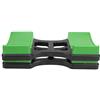 Gucagle Supporto per telaio per manubri Supporto per rack per manubri in plastica ABS resistente che impedisce il rotolamento per la protezione del pavimento della palestra di casa,