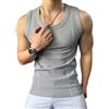 Serenophile Canotta da uomo slim fit, senza maniche, per allenamenti a casa, allenamento della forza, sport muscolari, colore grigio, L-4XL (bianco, 2XL)