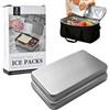 Generico Ice Packs for Cooler Slim Lightweight Stainless Steel