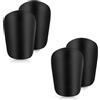 IKOPFLN 4 PCS Mini parastinchi calcio, 10 x 6 CM Inch Extra Mini Shin Guards Soccer Miniature Shin Pads Tiny Protective Shin Guards for Men Women Boys Girls Graffiti Table DIY(Nero)