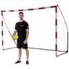 QUICKPLAY Porta da pallamano portatile, ultra portatile, per interni ed esterni, con base ponderata [porta singola]