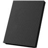 BildeeMait Tappetino da yoga antiscivolo da 4 cm, tappetino da palestra per donne e uomini, per allenamento a casa, pavimento allungato, nero 40 x 25 cm (nero, 55 x 45 x 2 cm)