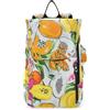 WDdZzyy Zaino da tennis da donna, grande, robusto, per palestra, sport, viaggi, per adolescenti, ragazzi, ragazze, uomini, donne, divertente, ackee, frutta, argento