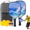 Generic Attrezzatura da pickleball, comoda impugnatura per sport, in fibra di vetro, ergonomica, leggera, professionale, sportivi per ragazzi, casa, all'aperto, ragazza, esercizio per donne, uomini