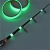 RichVibe Adesivi luminosi per canna da pesca Glow in the Dark Nastro riflettente per attrezzatura da pesca notturna Autoimpermeabile Decalcomania PET 100x2cm Confezione verde