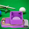 Generic Scatola Magnetica per Gesso da Biliardo Resistente e Facile da Trasportare Accessori da Biliardo per Giocatori Alluminio Dorato (PURPLE)