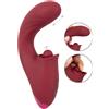JAVIDA - Vibratore a spinta con stimolatore clitorideo a pulsazione 1