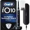 Oral-B Spazzolino Elettrico Ricaricabile iO 10 Nero, 1 Spazzolino Elettrico Oral B, 1 Testina, Custodia Da Viaggio, io 10 Edizione Limitata, Per Una Pulizia Denti Efficace, Sensore di Pressione