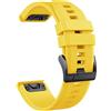 NotoCity Cinturino per Garmin Fenix 5/5 Plus/6/6 Pro, Forerunner 935/945/955/965, 22mm Cinturino per Garmin Fenix 7/7 Pro/8/8 pro 47mm, Instinct/2, Epix 2/Epix Pro 47mm, Approach S62/S60(Giallo)