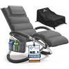 KESSER® Lettino Relax Sdraio + Coperchio | Lettino da Giardino Pieghevole a Dondolo | Sedia da Giardino con Seduta Reclinabile Ergonomica, Antracite