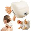 catlinez Massaggiatore Cervicale 4D a Mano Bionica, Masajeador de cuello recargable por USB, 3 intensità e 2 livelli di calore (40-45°C), Regalo per uomo o donna