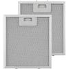 Klarstein Filtro Antigrasso in Alluminio - Filtro di Ricambio, 2xFiltro, Chiusura a Clic, 23 x 26 x 0,9cm, Peso 145g ca, Lavabile, Colore Argento