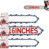 FuGuiB 16 Pollici Catena Motosega,0.325"LP 1,3 mm 67 maglie 40 cm Catene Per Motosega In Confezione Da 3,Catena Di Ricambio Per Motosega, Compatibile con Stihl 026, 029, MS 260, MS 261