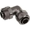 Aquatuning connettore per tubo flessibile a L da 13/10 mm (10x1,5 mm) - nichel nero