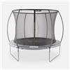 sweeek Trampolino 305cm rotondo con rete di protezione interna, Grigio