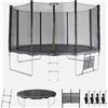 sweeek Trampolino 400cm con pacchetto di accessori, Grigio