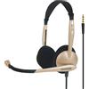 KOSS CS100i Cuffie a filo con microfono a cancellazione del rumore Beige