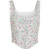 MAR DE MARGARITAS - Bustier - Bianco