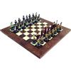 Italfama Pirati Set di Scacchi Dipinto a Mano Resina Pezzi Con Olmo Tavola 42cm