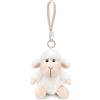 Wonder Sprout Portachiavi Peluche Pecora Bianca, Mini Agnello Appesantito Sacchetto di Fagioli, Ciondolo per Zaino Borsa a Mano, Morbido Giocattolo di Pecora, Carino Regalo di Pasqua per Bambini