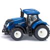 Siku 1091, Trattore New Holland T7.315, Metallo,Plastica, Blu, Cabina rimovibile e gancio di traino