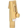 Bediffer Bocchino per Sassofono Soprano Modello 6 Bocchino per Sax Soprano in Ottone Placcato Oro B Bemolle per Toni Chiari e Riproduzione Veloce, per Sassofonisti Principianti e Professionisti, Oro