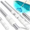 KESSER® Asta telescopica per Piscina Asta per Piscina in Alluminio | Asta per la Pulizia della Piscina, in 3 Pezzi | Regolabile da 1,20 m a 3,60 m | Resistente alle intemperie e Robusta