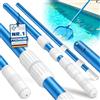 KESSER® Asta telescopica per Piscina Asta per Piscina in Alluminio | Asta per la Pulizia della Piscina, in 3 Pezzi | Regolabile da 1,20 m a 3,60 m | Resistente alle intemperie e Robusta