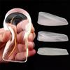 YURRUON 1 paio di inserti in gel di silicone per aumentare l'altezza del tallone, metà tinta unita, cuscinetti per tallone, cuscino elastico per arco plantare