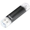 Hama Chiavetta USB da 256 GB con USB 3.0 e microUSB (chiavetta USB 2 in 1, ad esempio per telefono Android, tablet, computer, notebook, PC, laptop, MacBook, OTG, 40 MB/s), chiavetta per cellulare,